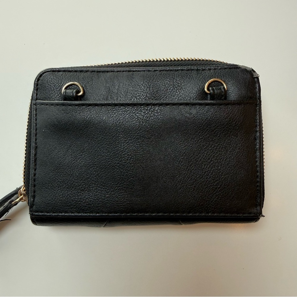Tahari Black Leather Wallet with Gold Accents - Picture 5 of 9